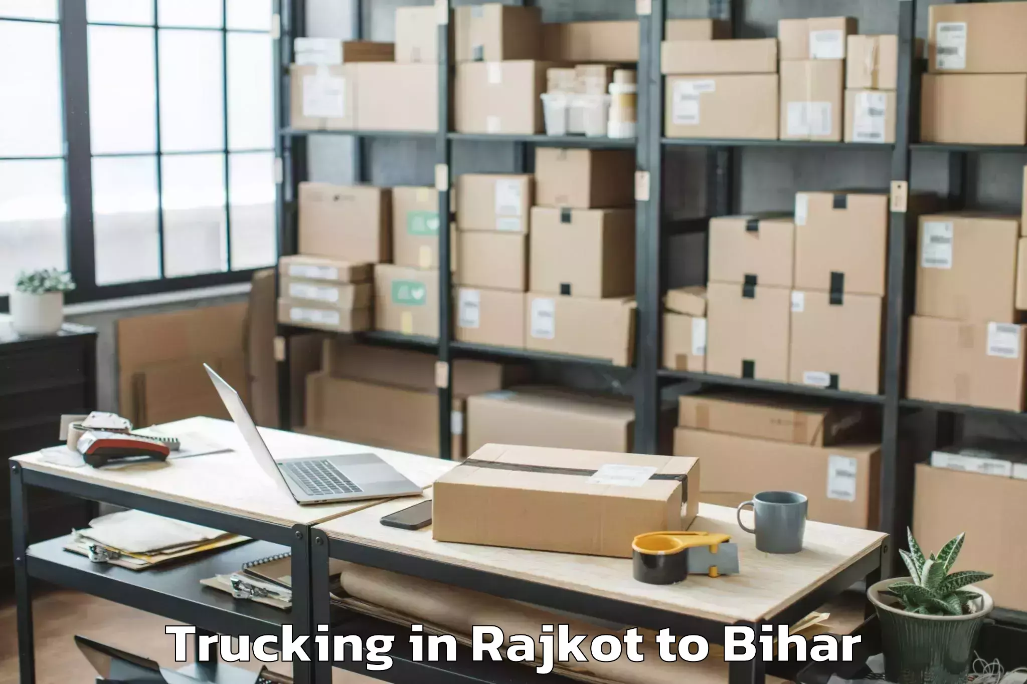 Professional Rajkot to Warisaliganj Trucking